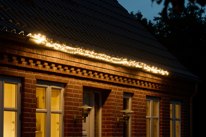 Klyngelys Basis 384 LED m/blink varm hvid 8 meter